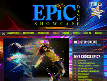 Tablet Screenshot of epicdanceshowcase.com